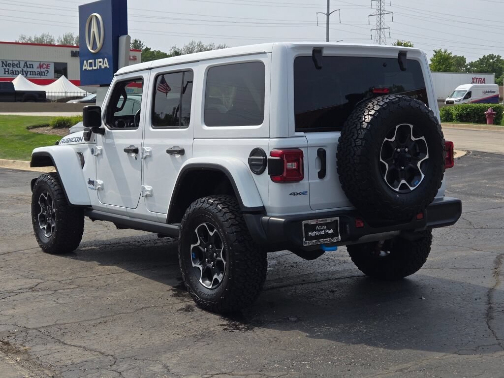 Used 2022 White Jeep Unlimited Rubicon 4xe image 18