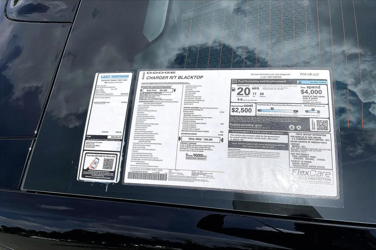 New 2026 Diamond Black Crystal Pearlcoat Dodge R/T image 35