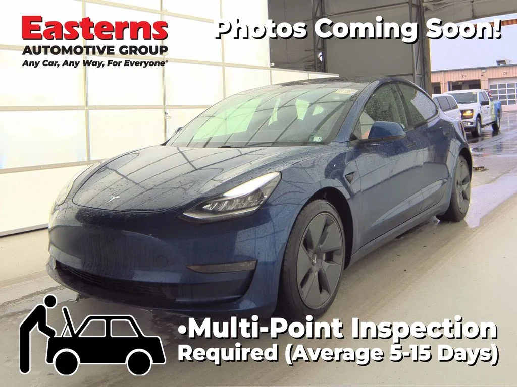 Used 2021 Blue Tesla Long Range image 1