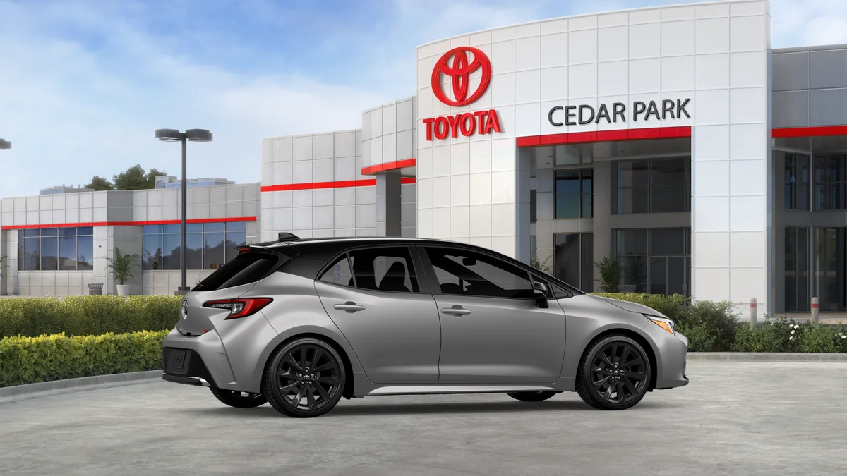 New 2027 Classic Silver Metallic with Black roof Toyota XSE image 11