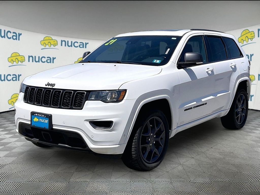 Used 2021 Bright White Clearcoat Jeep 80th Anniversary Edition image 3