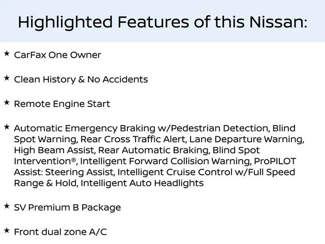 Used 2023 Black Nissan SV image 2