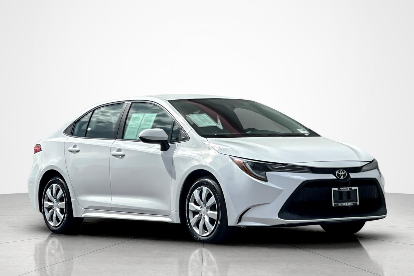 Certified Used 2021 Super White Toyota LE image 7