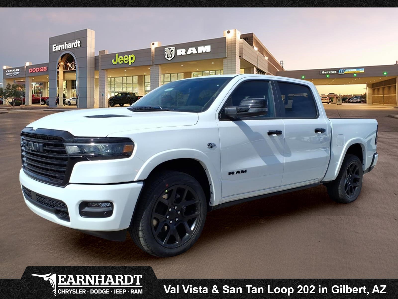 New 2026 Bright White Clear-Coat Exterior Paint RAM Laramie image 1