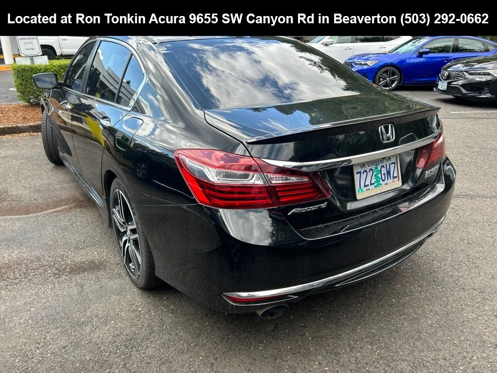 Used 2017 Crystal Black Pearl Honda Sport Special Edition image 4