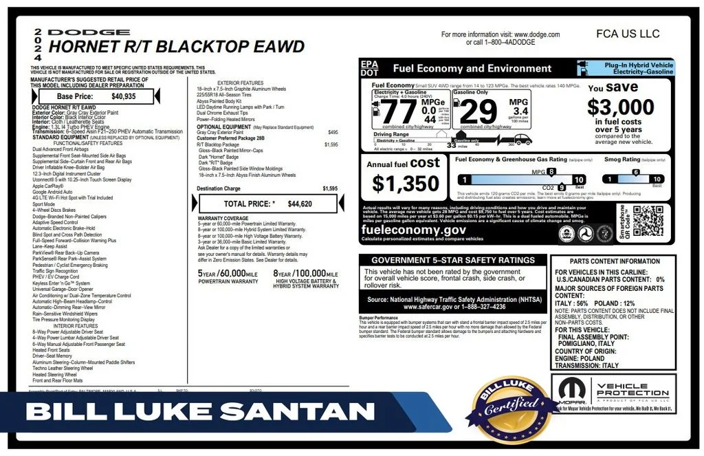 Certified Used 2024 Gray Dodge R/T image 1