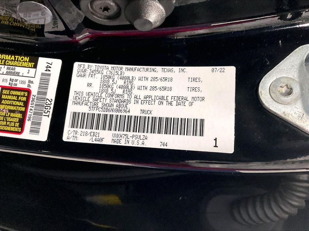 Certified Used 2022 Black Toyota TRD Pro image 37