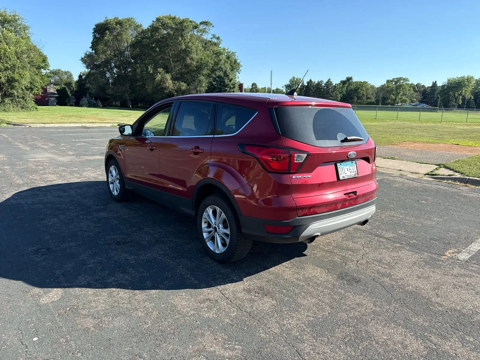Used 2019 Ruby Red Metallic Tinted Clearcoat Ford SE image 8
