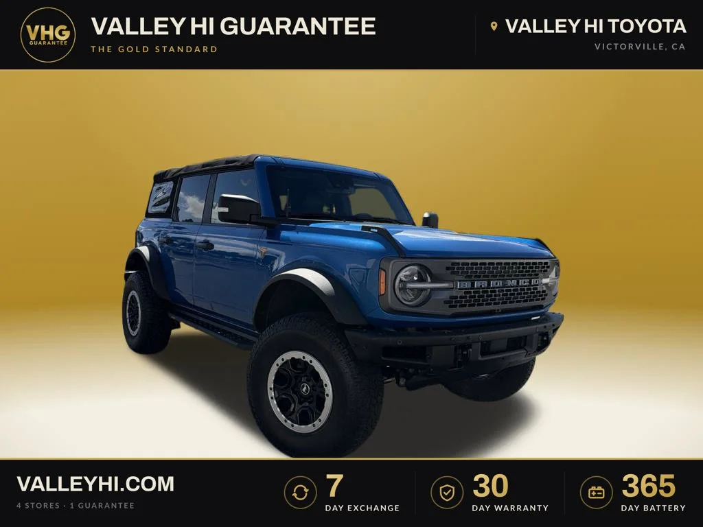 Used 2021 Blue Ford Badlands image 1