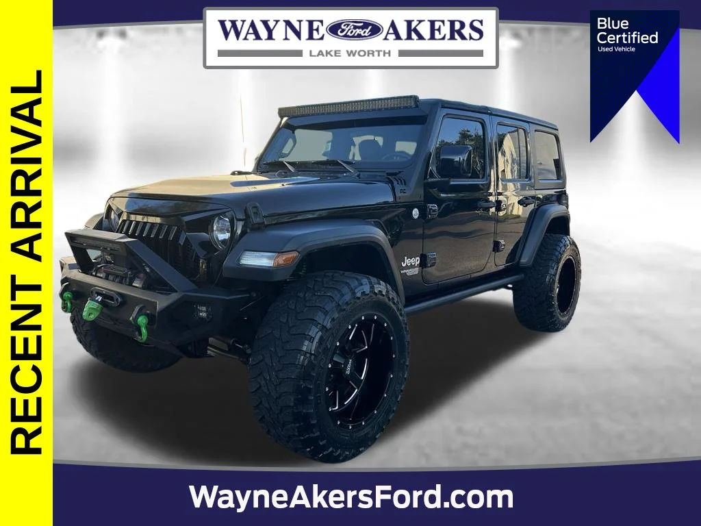 Used 2018 Black Clearcoat Jeep Unlimited Sport S image 1
