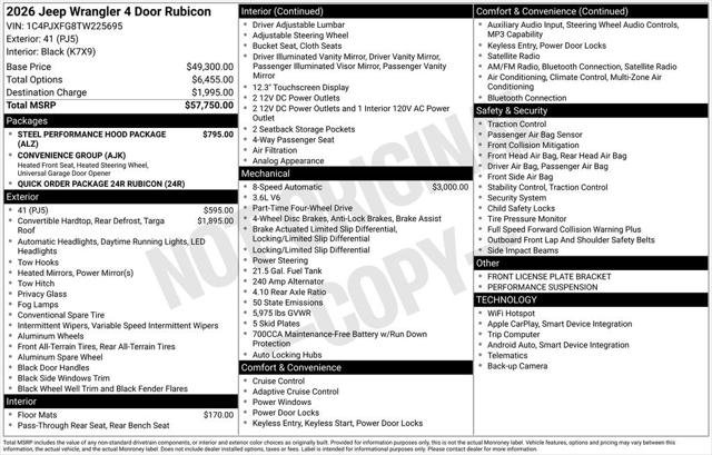New 2026 41 Exterior Paint Jeep Rubicon image 3