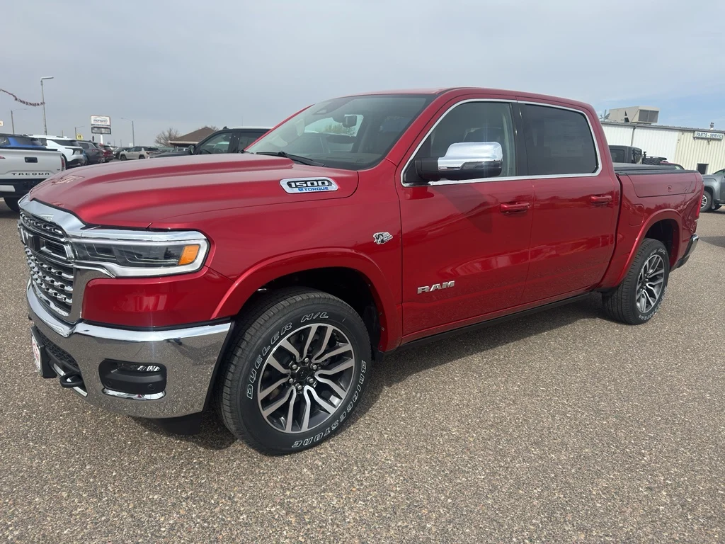 New 2026 Molten Red Pearl-Coat Exterior Paint RAM Longhorn image 2