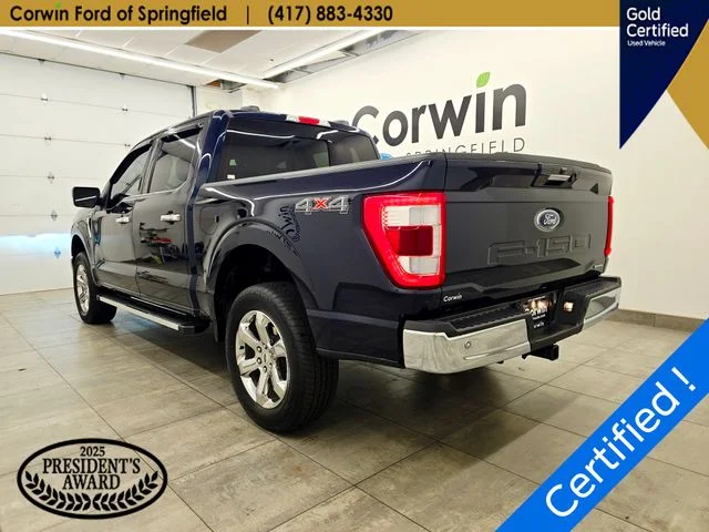 Certified Used 2023 Blue Metallic Ford Lariat image 4