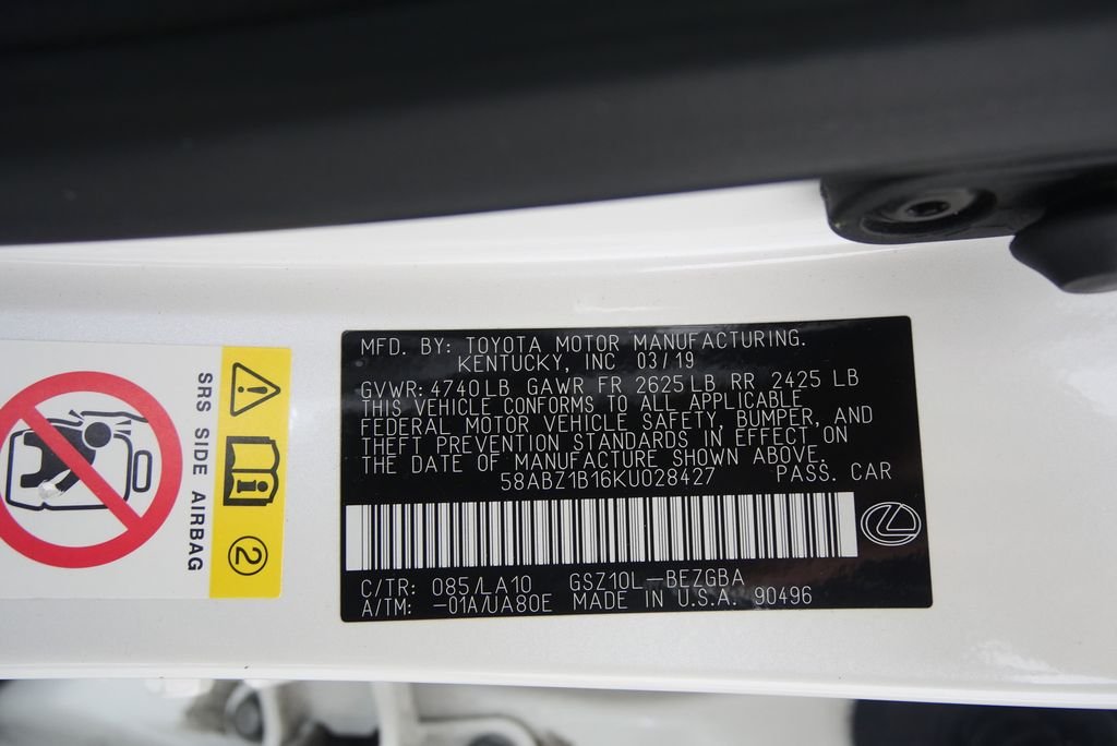 Used 2019 White Pearl Lexus 350 image 24