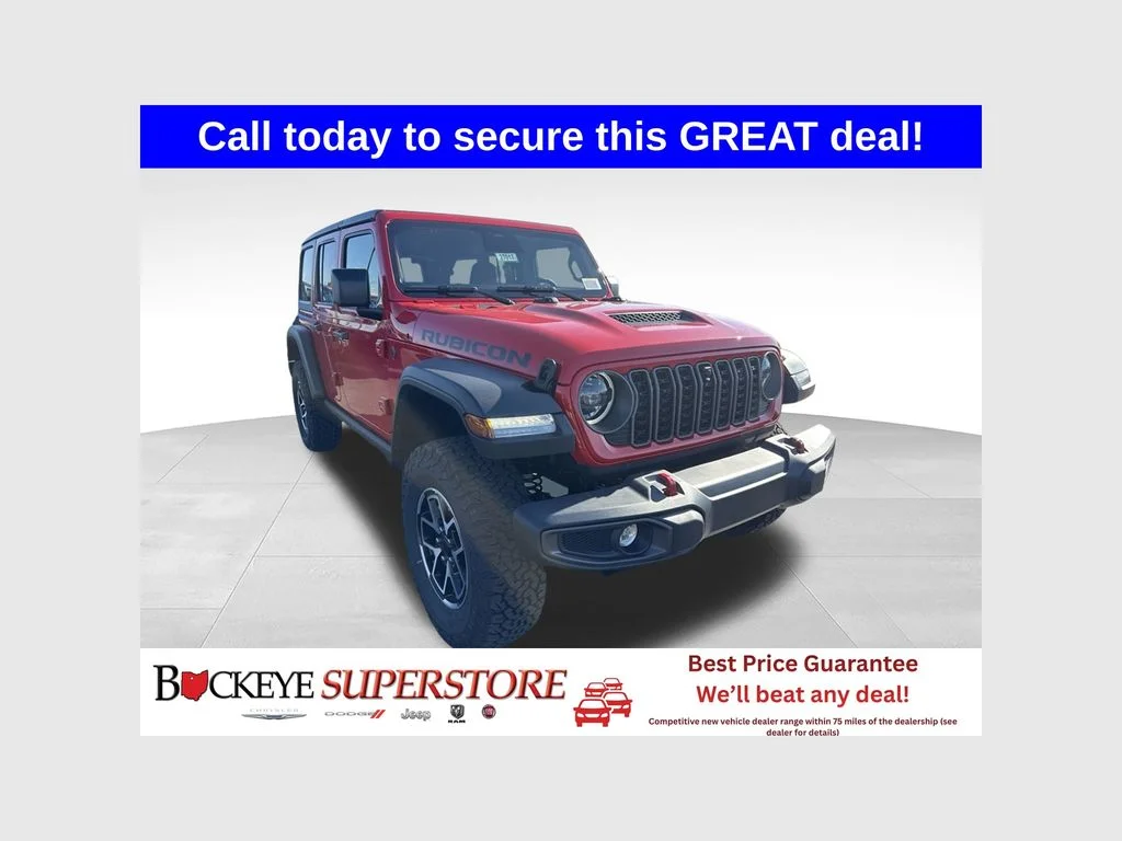 New 2027 Firecracker Red Clearcoat Jeep Rubicon image 1