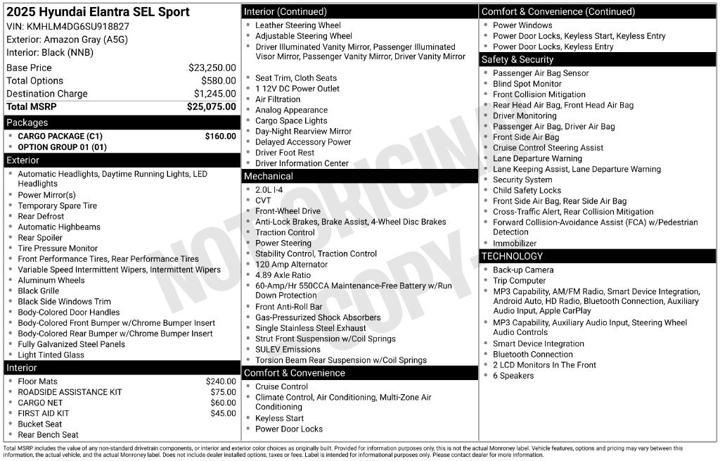 Used 2025 Gray Hyundai SEL Sport image 26