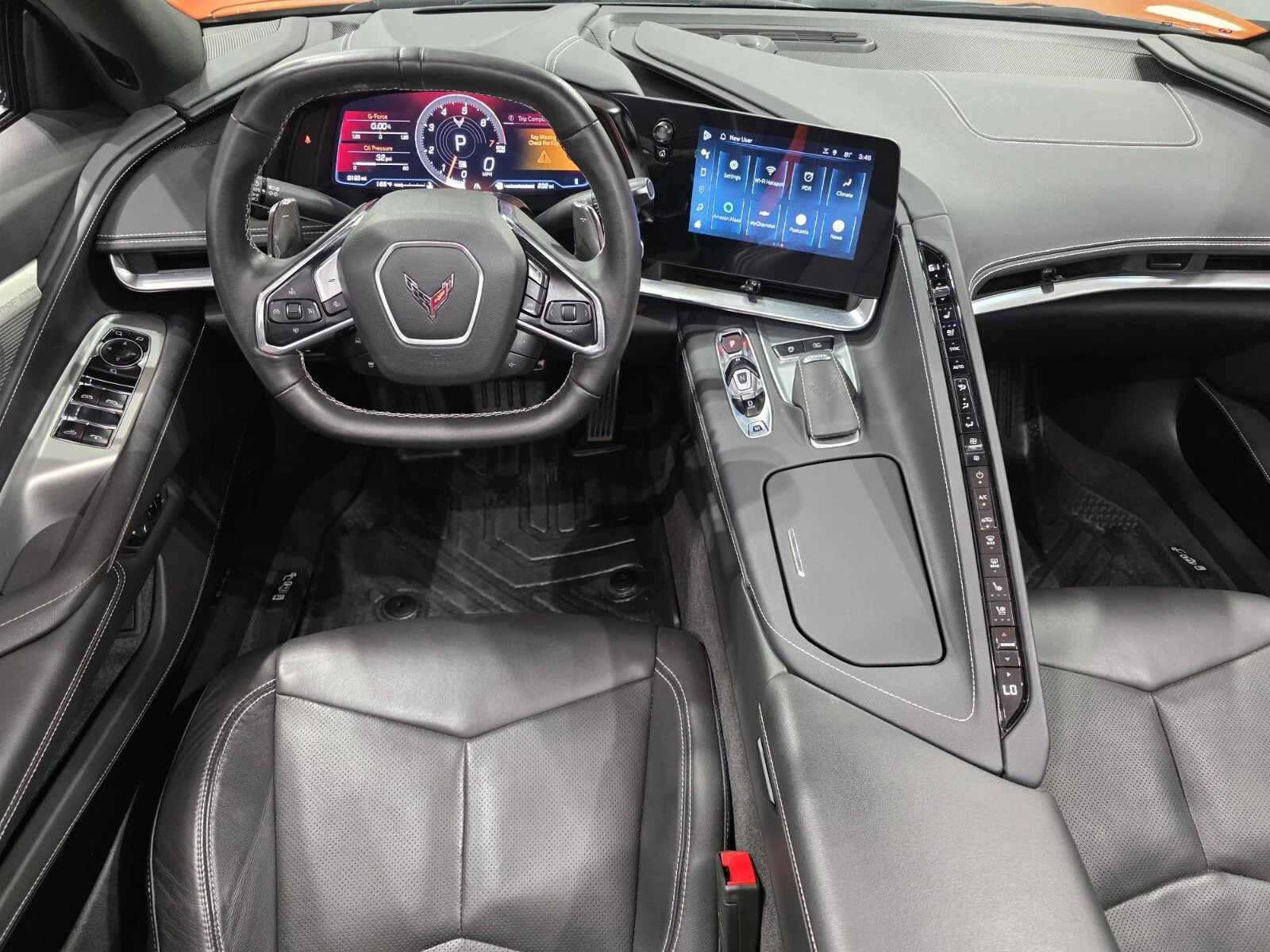 Used 2024 Amplify Orange Tintcoat Chevrolet Stingray Convertible 2LT image 9