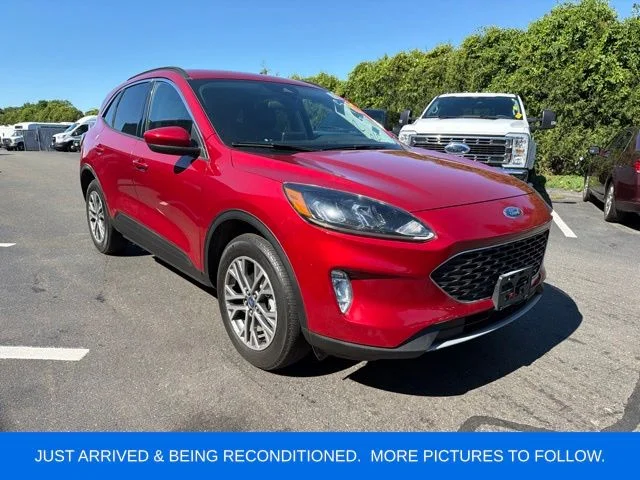 Used 2022 Red Metallic Ford SEL image 1