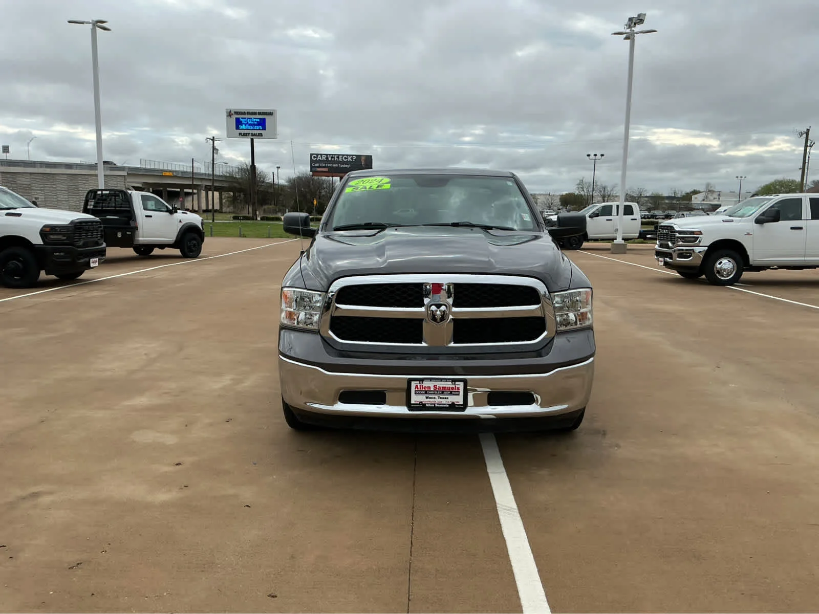Used 2024 Granite Crystal Metallic Clearcoat Ram SLT image 3