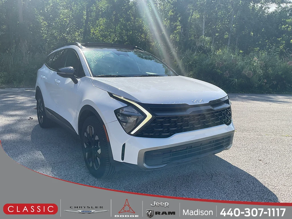 Used 2023 Glacial White Pearl Kia X-Line image 1