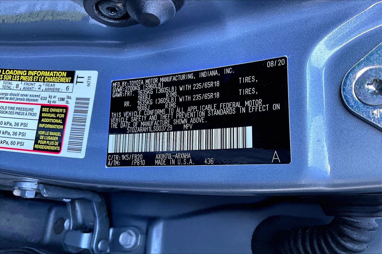 Used 2020 Moon Dust Toyota Hybrid LE image 34