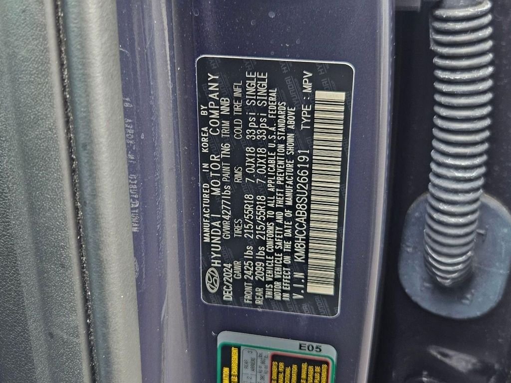 Used 2025 Denim Blue Pearl Hyundai SEL Convenience image 31