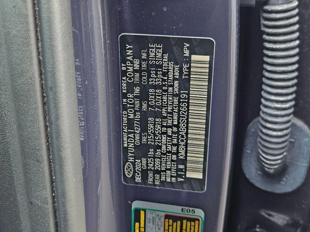 Used 2025 Denim Blue Pearl Hyundai SEL Convenience image 31