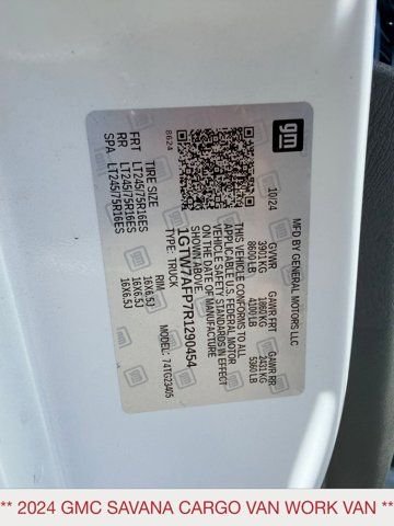 Certified Used 2024 White GMC Work Van image 18