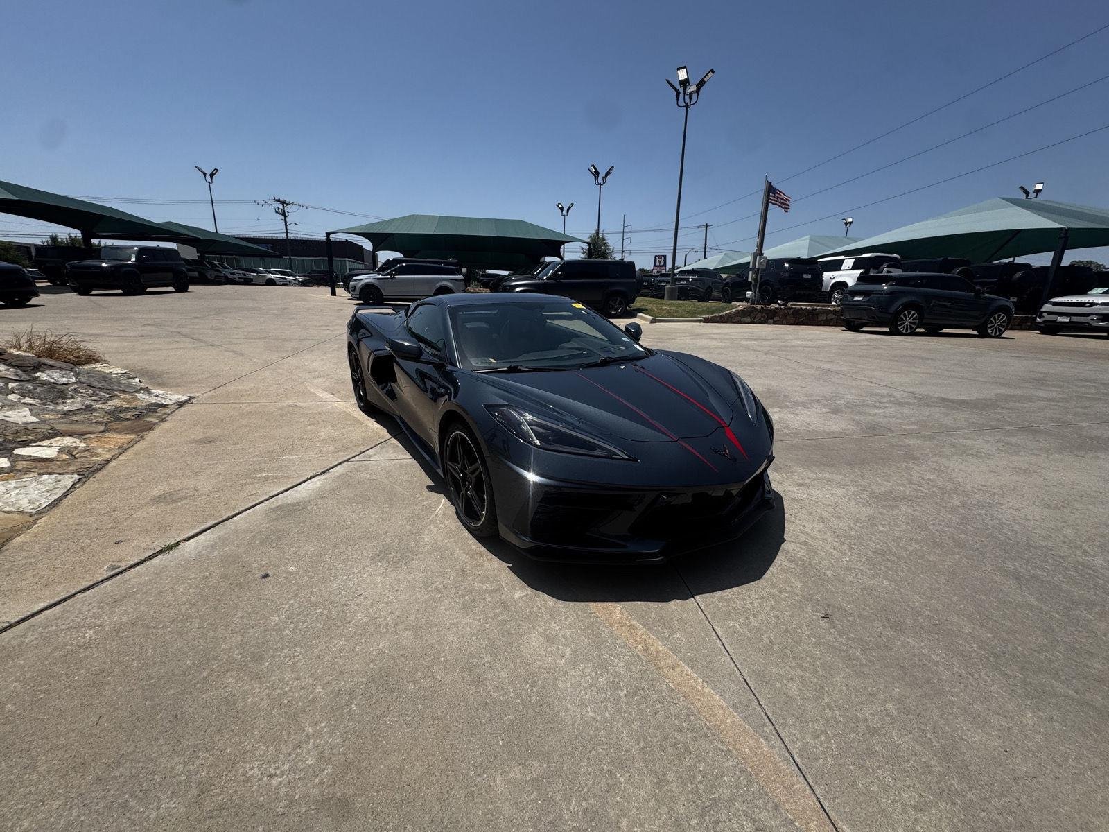 Used 2021 Shadow Gray Metallic Chevrolet 2LT CONVERTIBLE 6.2L V8 image 9