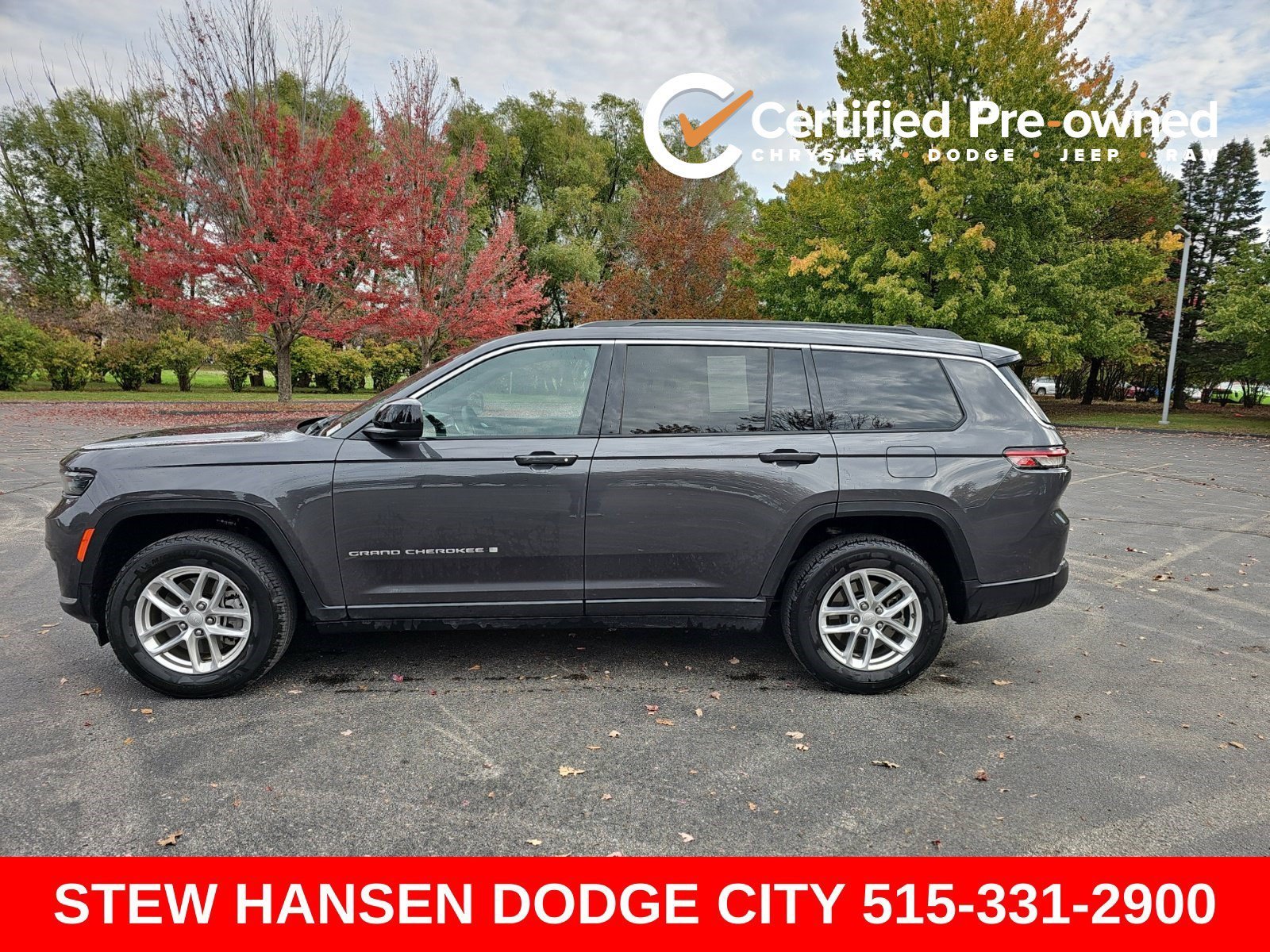 Certified Used 2025 Baltic Gray Metallic Clearcoat Jeep Laredo image 1