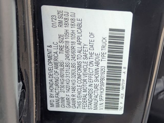 Certified Used 2023 Crystal Black Pearl Honda RTL image 33