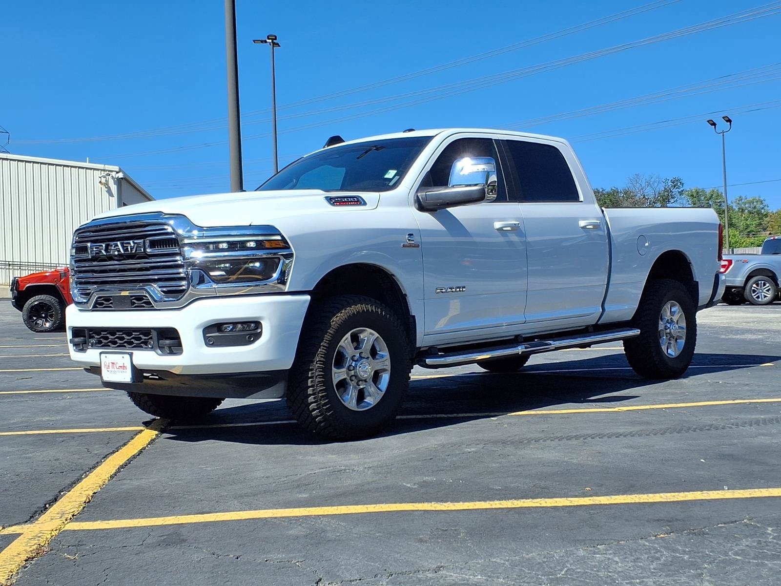 Used 2025 Bright White Clearcoat Ram Laramie image 1