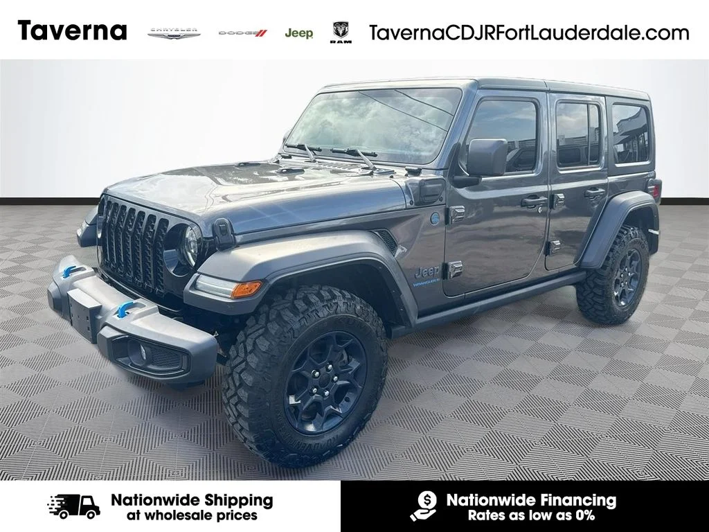 Used 2023 Gray Jeep Willys 4xe image 1