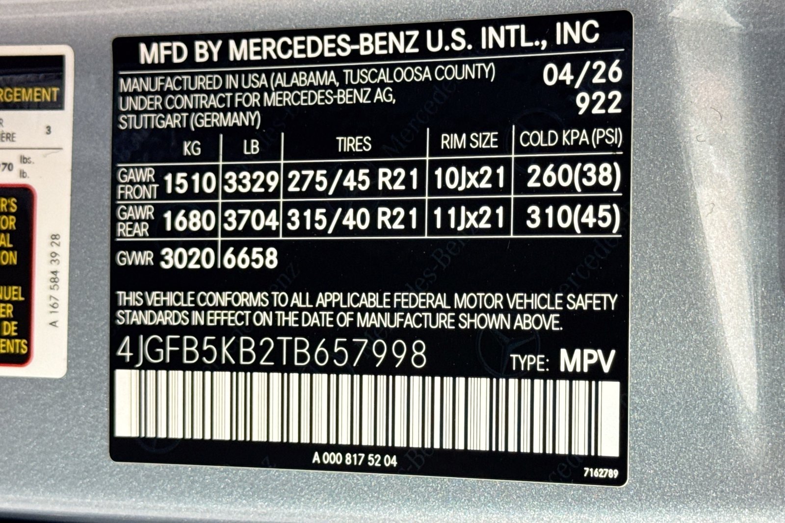 New 2026 Cirrus Silver Metallic Mercedes-Benz GLE 450 image 30