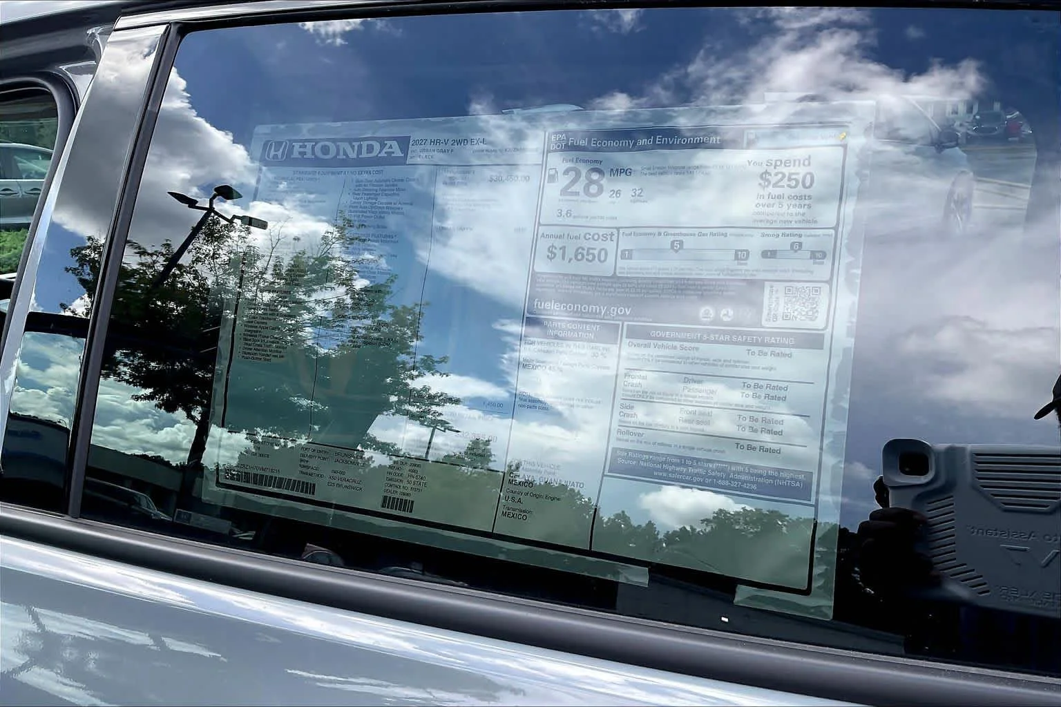 New 2027 Urban Gray Pearl Honda EX-L image 20