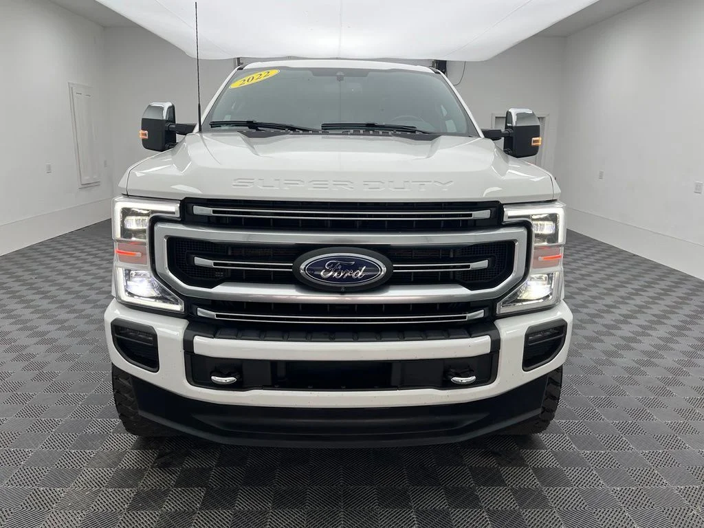 Used 2022 White Ford Platinum Lifted Truck image 12