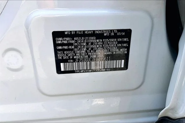 Used 2015 Satin White Pearl Subaru 2.0XT Touring image 31