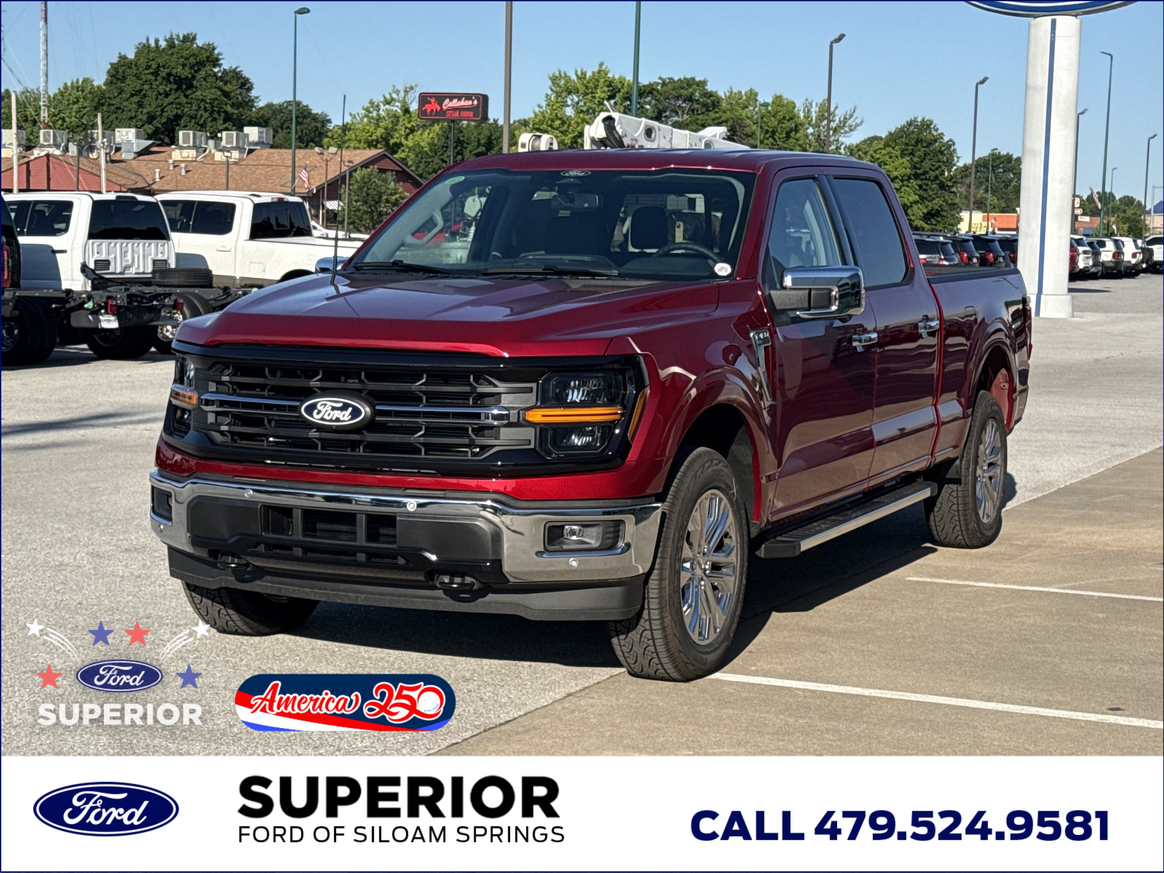 New 2026 Ruby Red Metallic Tinted Clearcoat Ford XLT 4WD image 12