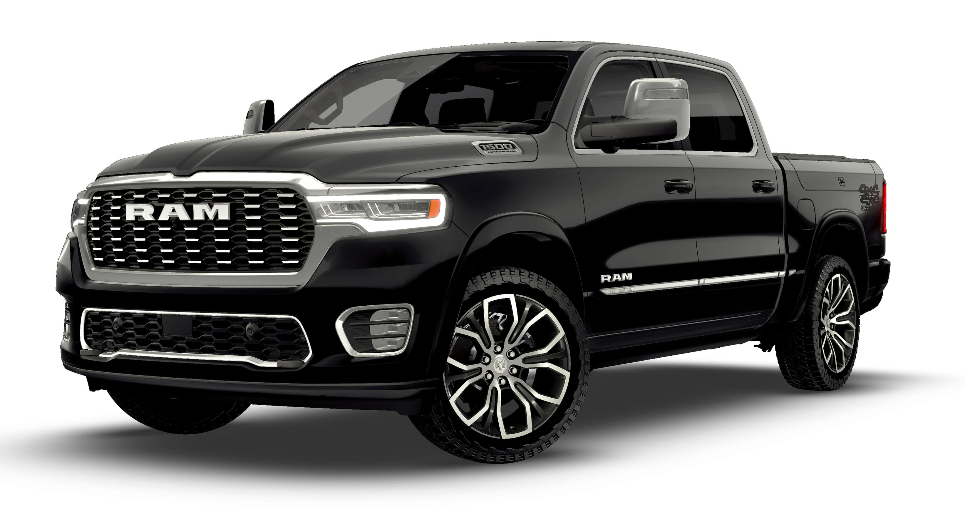 New 2026 Diamond Black Crystal Pearl-Coat Exterior Paint RAM Tungsten image 13