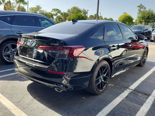 Used 2025 Crystal Black Pearl Honda 4D SPORT image 5