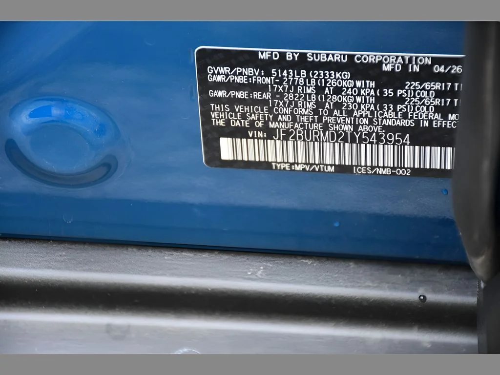New 2026 GEYSER BLUE Subaru Wilderness image 25