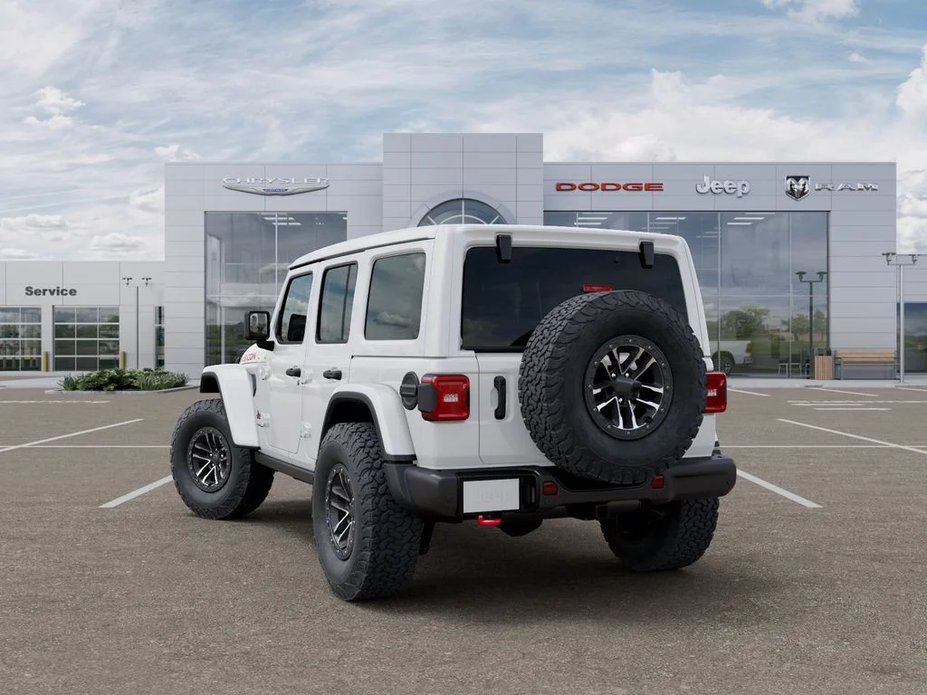 New 2026 Bright White Clear-Coat Exterior Paint Jeep Rubicon X image 3