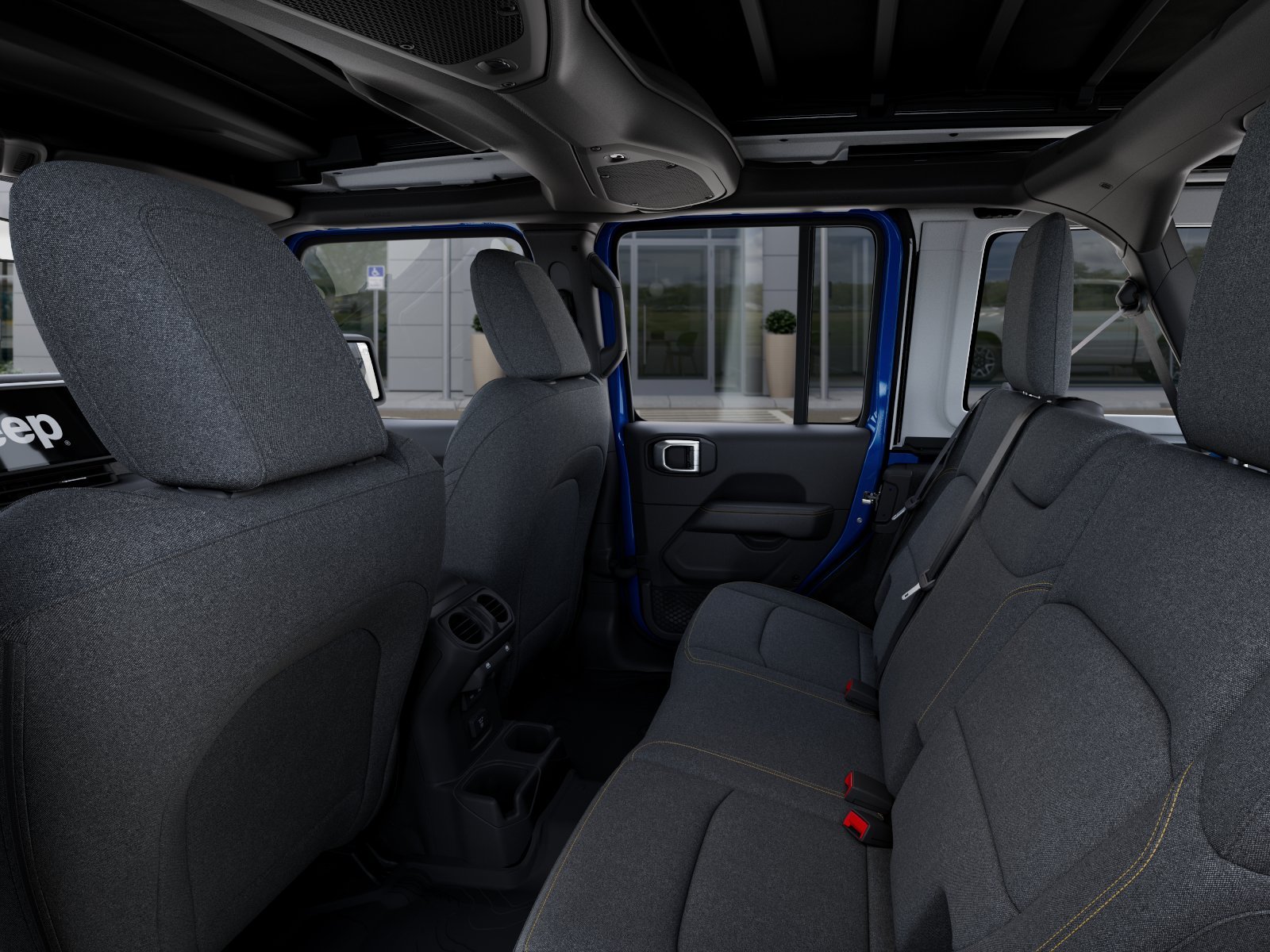 New 2026 Hydro Blue Pearl-Coat Exterior Paint Jeep Sahara image 58