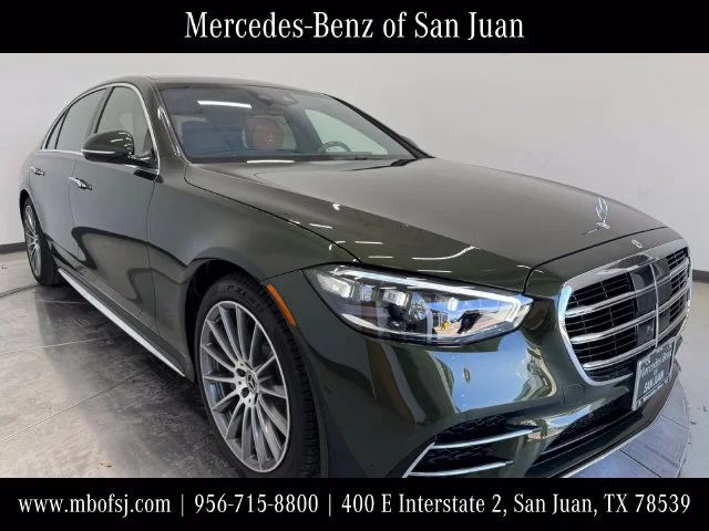 Certified Used 2026 MANUFAKTUR Olive Metallic Mercedes-Benz S 580 image 1
