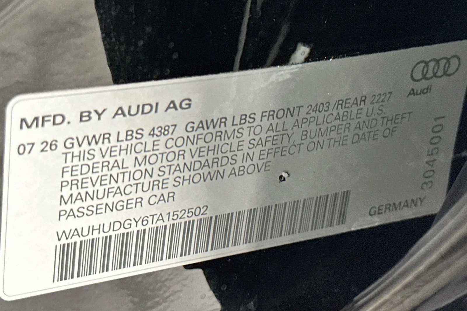 New 2026 Mythos Black Metallic Audi Premium Plus image 17