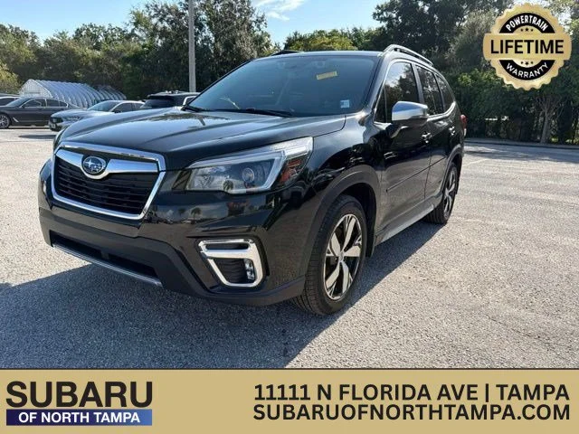 Used 2021 Crystal Black Silica Subaru Touring image 1
