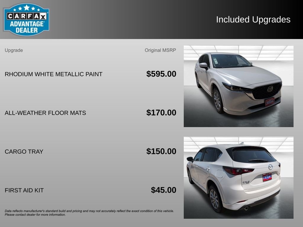 Certified Used 2025 White Mazda 2.5 S Select Package image 3