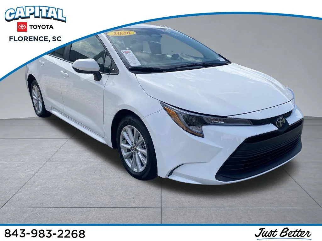 Used 2026 White Toyota LE image 1