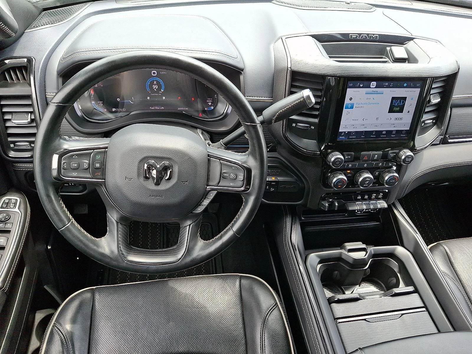 Used 2023 Diamond Black Crystal Pearlcoat Ram Limited image 12