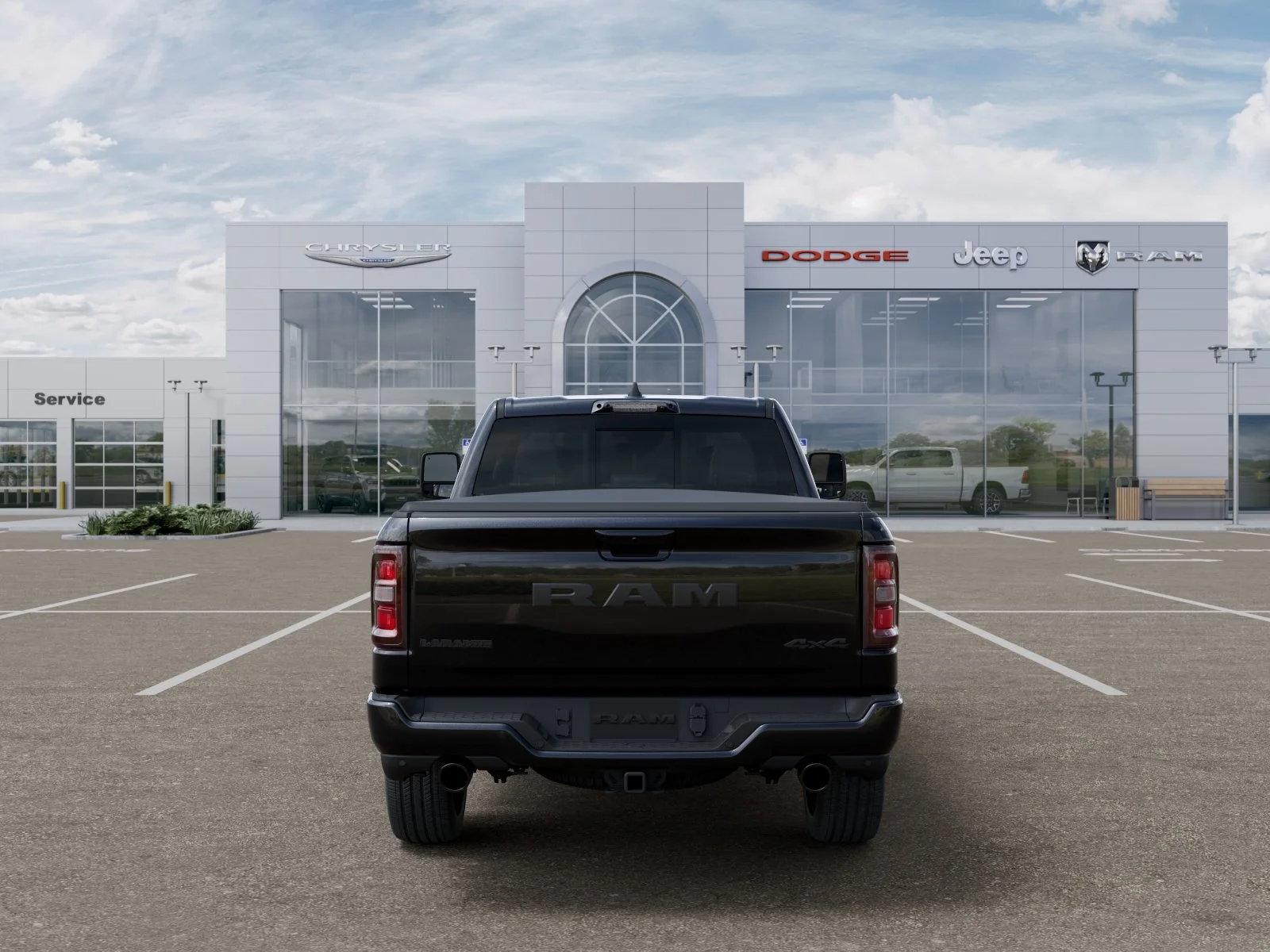 New 2026 Diamond Black Crystal Pearl-Coat Exterior Paint RAM Laramie image 34